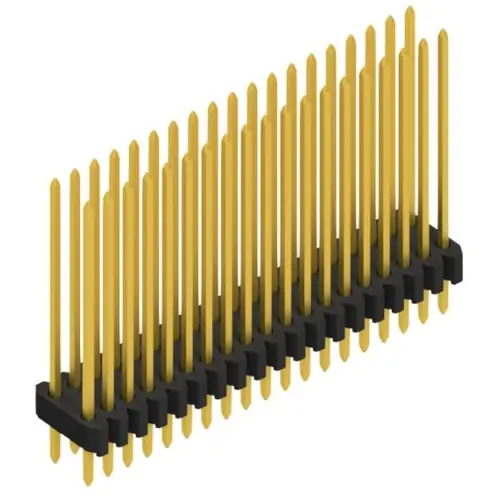 Preisknaller Stiftleiste, 38-polig, RM 1.27 mm, gerade, schwarz, 10061527