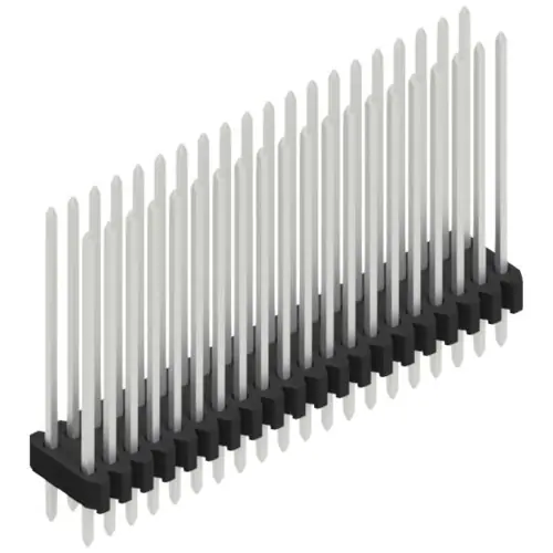 Meistverkauft Stiftleiste, 40-polig, RM 1.27 mm, gerade, schwarz, 10061530