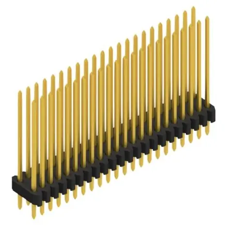 Geprüft Stiftleiste, 44-polig, RM 1.27 mm, gerade, schwarz, 10061533