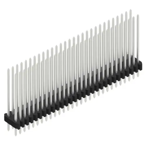Nur Für Kurze Zeit Stiftleiste, 58-polig, RM 1.27 mm, gerade, schwarz, 10061548