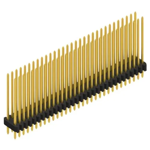 Stiftleiste, 62-polig, RM 1.27 mm, gerade, schwarz, 10061551 Kostenfreie Lieferung