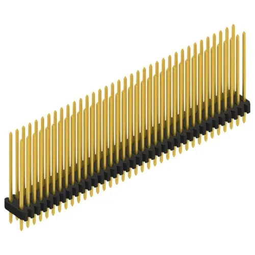 Neue Kollektion Stiftleiste, 72-polig, RM 1.27 mm, gerade, schwarz, 10061561