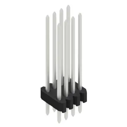 Zertifiziert Stiftleiste, 8-polig, RM 1.27 mm, gerade, schwarz, 10061498