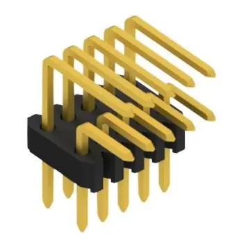 Stiftleiste, 10-polig, RM 1.27 mm, schwarz, 10061780 Highlight