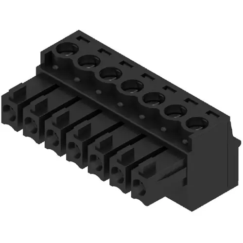 Beliebt Buchsenleiste, 7-polig, RM 3.81 mm, gerade, schwarz, 1871410000