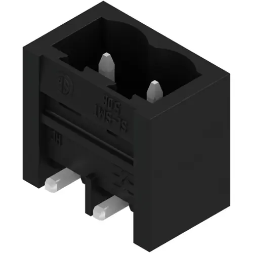 Stiftleiste, 2-polig, RM 5.08 mm, abgewinkelt, schwarz, 1877100000 Top-Preis