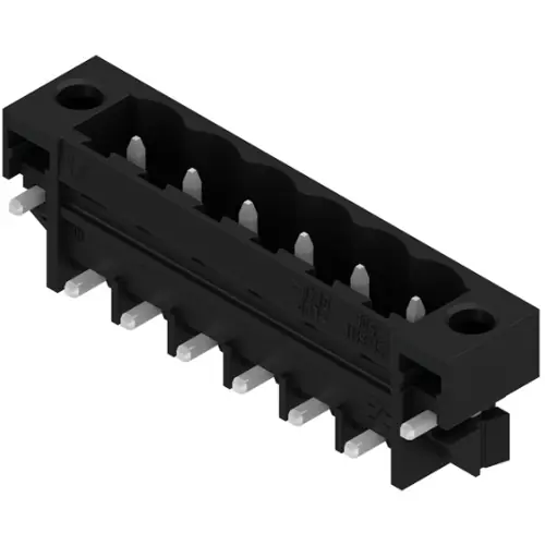 Stiftleiste, 6-polig, RM 5.08 mm, abgewinkelt, schwarz, 1878140000 Must-Have