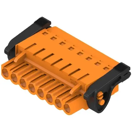 Stiftleiste, 8-polig, RM 5.08 mm, gerade, orange, 1890280000 Geprüft