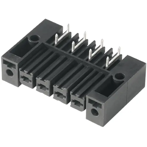 Buchsenleiste, 4-polig, RM 7.62 mm, abgewinkelt, schwarz, 1929430000 Neue Ware