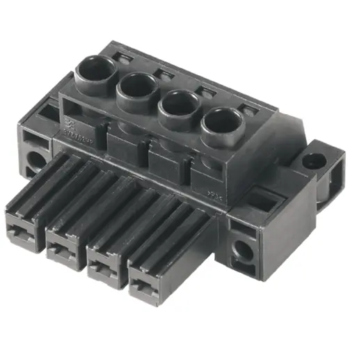 Buchsenleiste, 4-polig, RM 7.62 mm, gerade, schwarz, 1929650000 Solange Der Vorrat Reicht