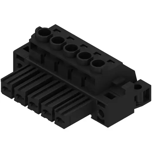 Preisreduziert Buchsenleiste, 5-polig, RM 7.62 mm, gerade, schwarz, 1929660000