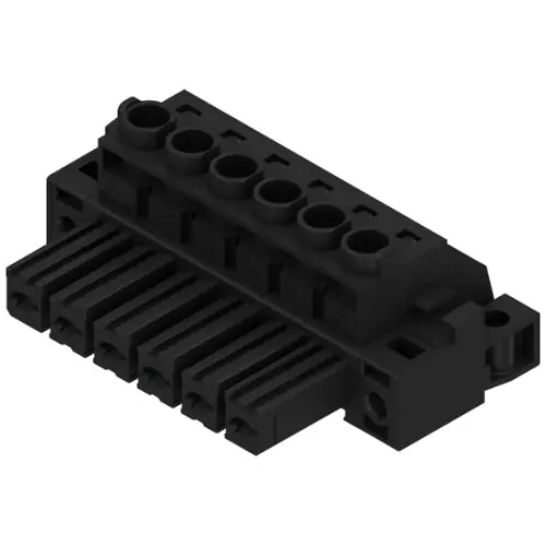 Buchsenleiste, 6-polig, RM 7.62 mm, gerade, schwarz, 1929780000 Top-Preis