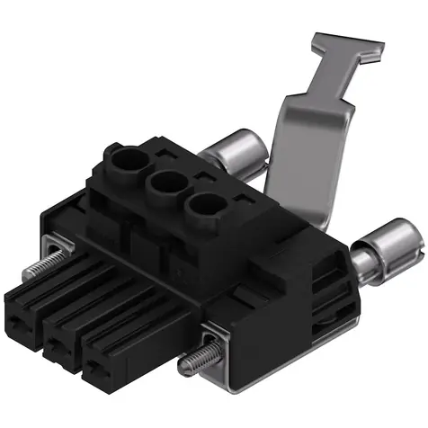 Buchsenleiste, 3-polig, RM 7.62 mm, gerade, schwarz, 1929850000 Beliebt