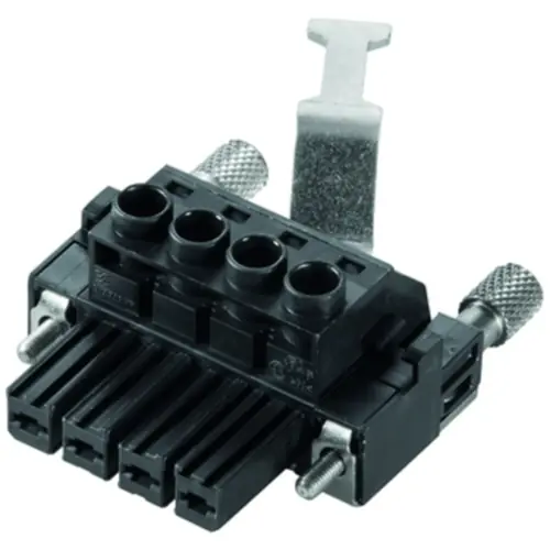 Buchsenleiste, 4-polig, RM 7.62 mm, gerade, schwarz, 1929860000 Letzte Chance