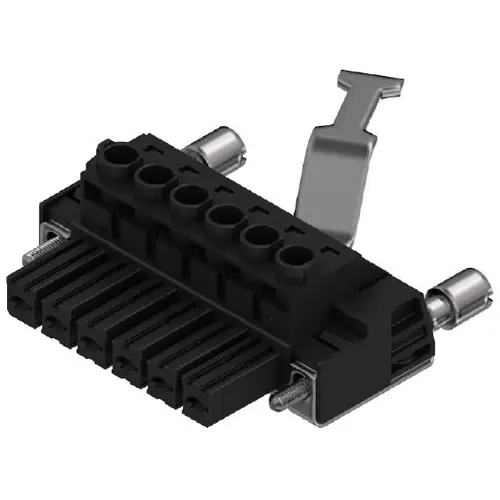 Buchsenleiste, 6-polig, RM 7.62 mm, gerade, schwarz, 1929880000 Schneller Versand