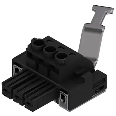 Preiswert Buchsenleiste, 3-polig, RM 7.62 mm, gerade, schwarz, 1929890000