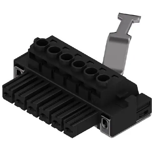 Buchsenleiste, 6-polig, RM 7.62 mm, gerade, schwarz, 1929920000 Knallerangebot