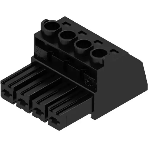 Buchsenleiste, 4-polig, RM 7.62 mm, gerade, schwarz, 1929950000 Jetzt Kaufen