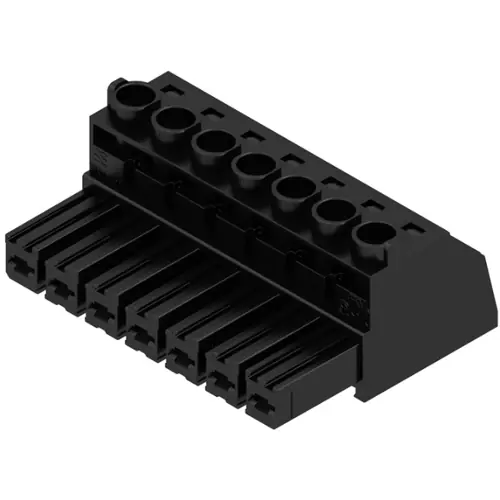 Buchsenleiste, 7-polig, RM 7.62 mm, gerade, schwarz, 1929980000 Mega-Angebot