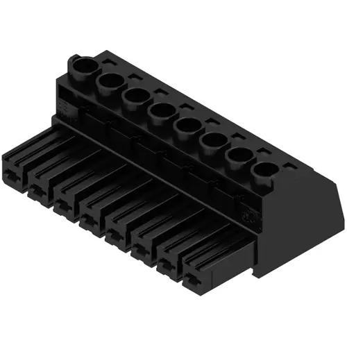 Abverkauf Buchsenleiste, 8-polig, RM 7.62 mm, gerade, schwarz, 1929990000