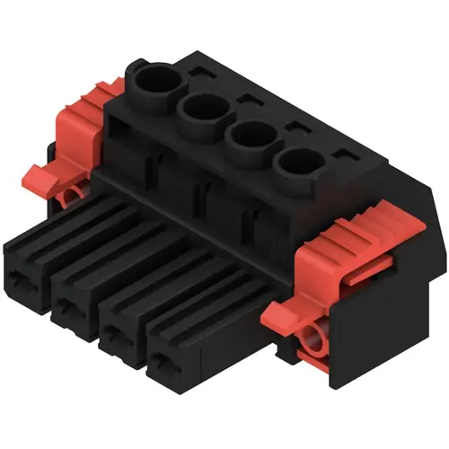 Buchsenleiste, 4-polig, RM 7.62 mm, gerade, schwarz, 1930070000 Nur Für Kurze Zeit
