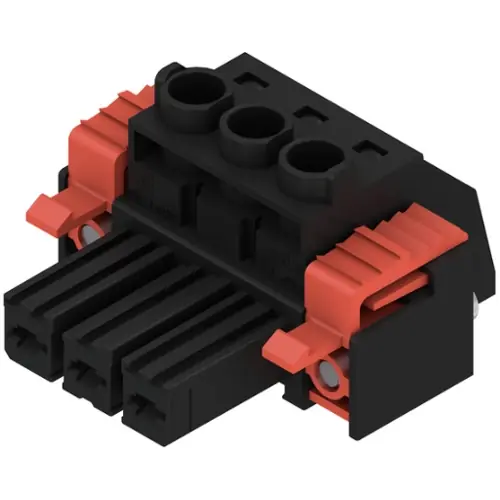 Preisreduziert Buchsenleiste, 3-polig, RM 7.62 mm, gerade, schwarz, 1930170000