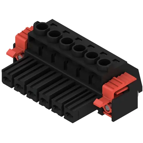 Kostenfreie Lieferung Buchsenleiste, 6-polig, RM 7.62 mm, gerade, schwarz, 1930200000