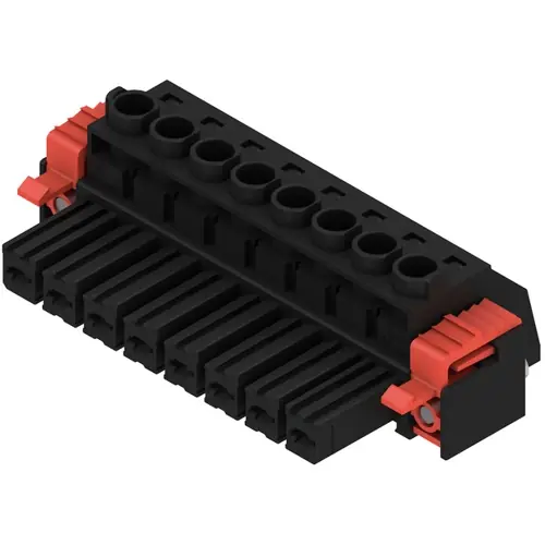 Buchsenleiste, 8-polig, RM 7.62 mm, gerade, schwarz, 1930220000 Neu Im Sortiment