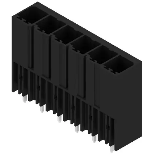 Stiftleiste, 6-polig, RM 7.62 mm, gerade, schwarz, 1930640000 Günstig