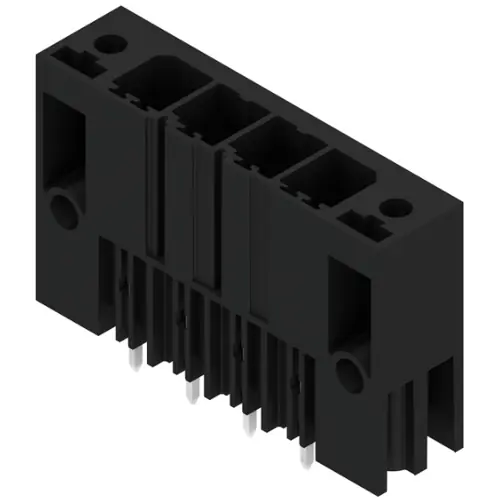 Stiftleiste, 4-polig, RM 7.62 mm, gerade, schwarz, 1930730000 Aktuell