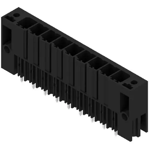Stiftleiste, 9-polig, RM 7.62 mm, gerade, schwarz, 1930780000 Neuheit