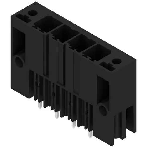 Stiftleiste, 4-polig, RM 7.62 mm, gerade, schwarz, 1930840000 Super-Preis