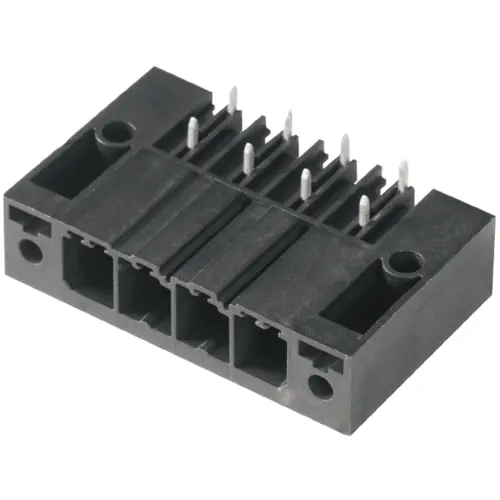 Stiftleiste, 6-polig, RM 7.62 mm, abgewinkelt, schwarz, 1931520000 Nur Heute