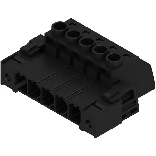 Stiftleiste, 5-polig, RM 7.62 mm, gerade, schwarz, 1931840000 Highlight