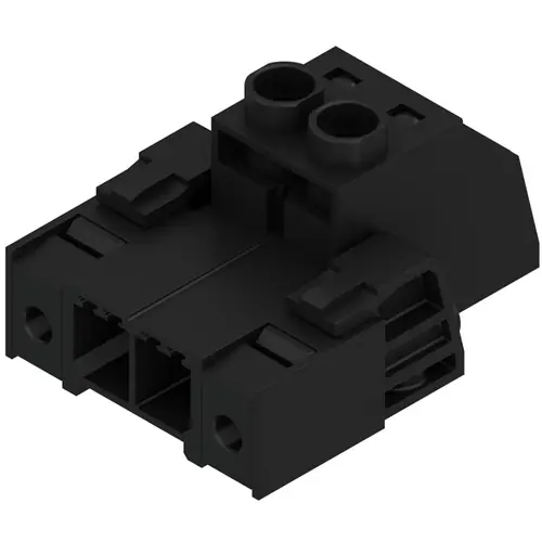 Sofort Bestellen Stiftleiste, 2-polig, RM 7.62 mm, gerade, schwarz, 1931960000