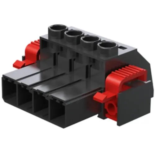 Neue Kollektion Stiftleiste, 2-polig, RM 7.62 mm, gerade, schwarz, 1932070000