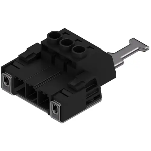 Begrenztes Angebot Stiftleiste, 3-polig, RM 7.62 mm, gerade, schwarz, 1932460000