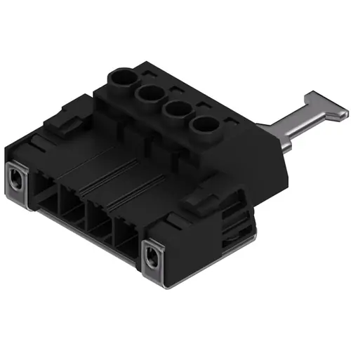 Wochenendangebot Stiftleiste, 4-polig, RM 7.62 mm, gerade, schwarz, 1932470000