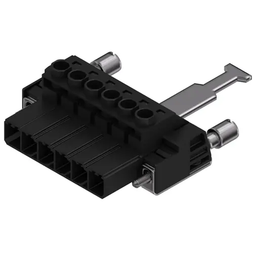 Stiftleiste, 6-polig, RM 7.62 mm, gerade, schwarz, 1932530000 Letzte Chance