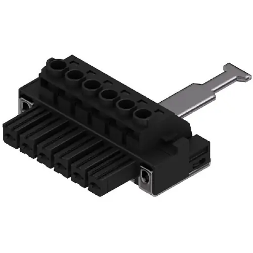 Begrenztes Angebot Buchsenleiste, 6-polig, RM 7.62 mm, gerade, schwarz, 1933410000