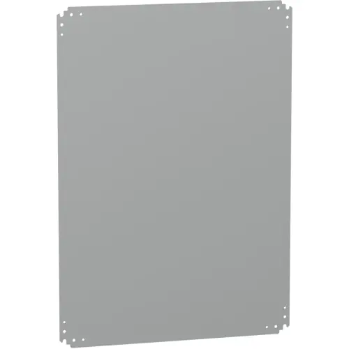 Montageplatte, Verzinkter Stahl, (B x H) 750 x 1000 mm, grau, für PLA-Gehäuse, NSYPMM107 Angebot