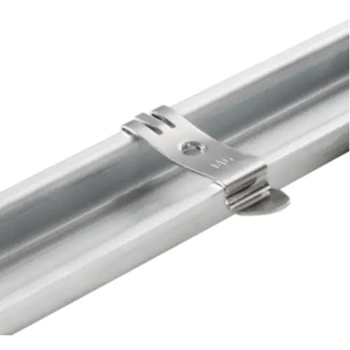 Gehäusefuß, Stahl, (B x H x T) 14 x 50.2 x 7 mm, silber, für Montageschiene, 0636900000 Preisreduziert