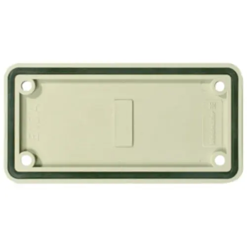 Super-Preis Abdeckung, Kunststoff, (L x B x Ø) 103 x 52 mm x 4.5 mm, grau, 1664360000