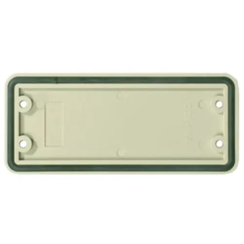 Günstig Abdeckung, Kunststoff, (L x B x Ø) 103 x 45 mm x 3.5 mm, grau, 1664370000