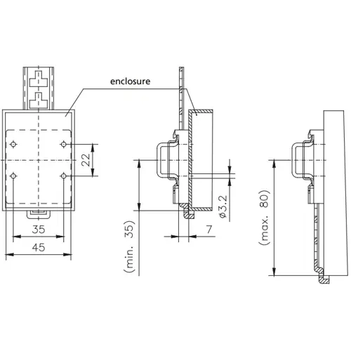 Heißes Angebot Gehäusefuß, Kunststoff, 077003501