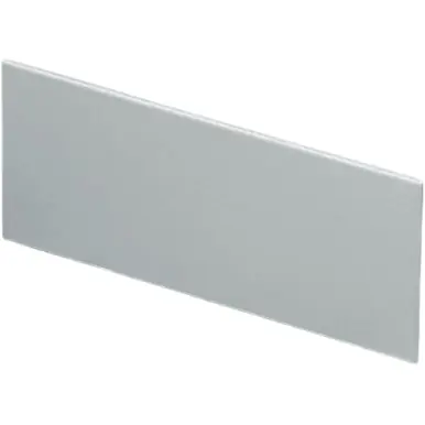 Front-/Rückplatte, gerade, Aluminium, (B x H) 59.3 x 25 mm, lichtgrau, für SHELL-TYPE CASES V 110, Vers. I/II, A9107111 Letzte Chance