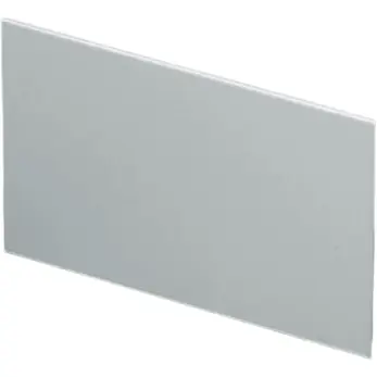 Schnäppchen Front-/Rückplatte, gerade, Aluminium, (B x H) 59.3 x 37 mm, lichtgrau, A9107121