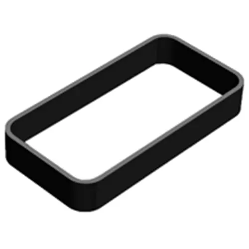 Gehäusering, TPU, (L x B x H) 90 x 46 x 13 mm, schwarz, RWK-3.9 Markenprodukt