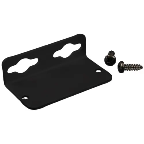 Ausverkauf Flanschsatz, abgewinkelt, Aluminium, (L x B x H) 54 x 16.6 x 30 mm, schwarz, 1455CFBK