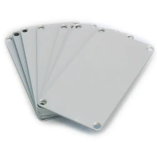 Abschlussplatte, Aluminium, (L x B x H) 103 x 53.01 x 1.5 mm, natur, für Serie 1455N, 1455NAL-10 Neu